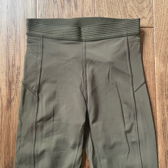 NWOT Rare Lululemon Principal Dancer Golden Lining Tight in Armory - Picture 7 of 10